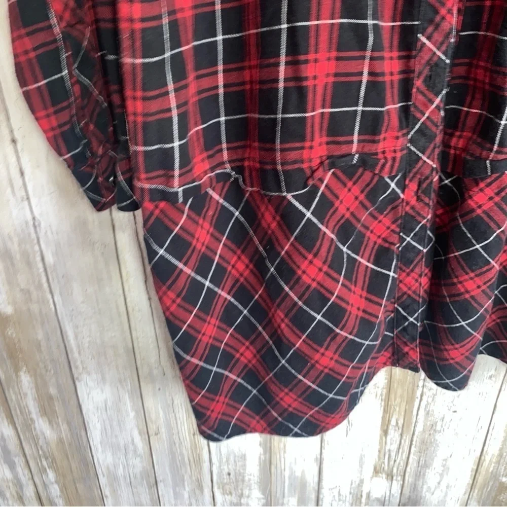 J. Jill Plaid Button Down Tunic - Picture 5 of 7